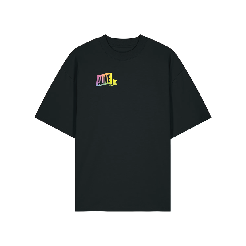 Alive - T-shirt 2026 svart (ej ryggtryck)