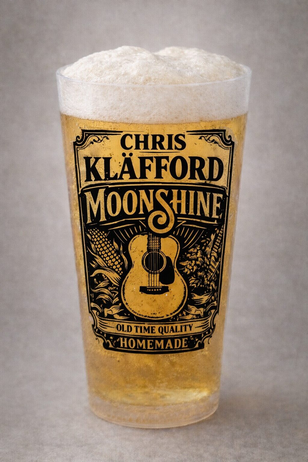 Chris Kläfford - Ölglas plast Moonshine