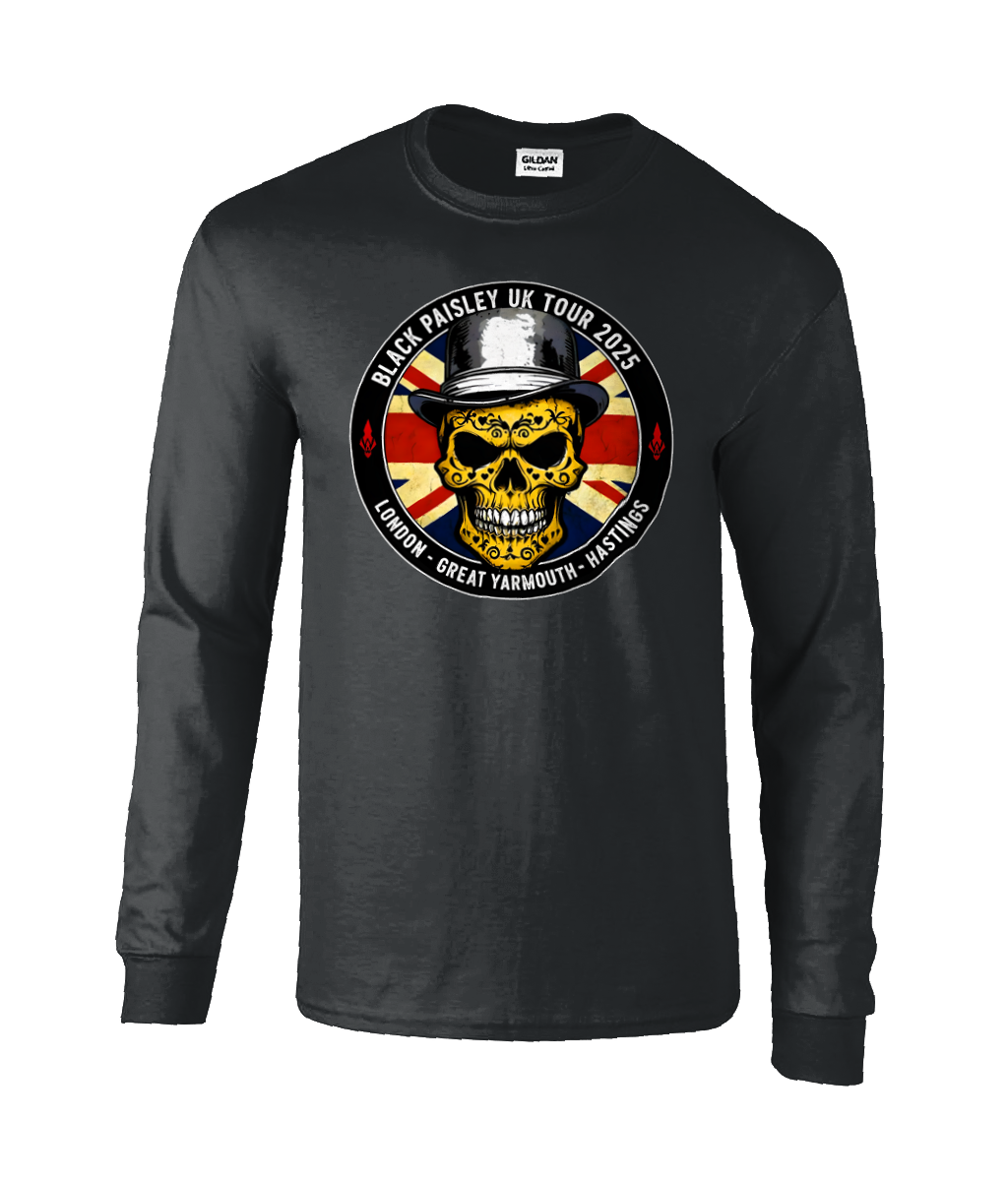 Black Paisley UK Long sleeve