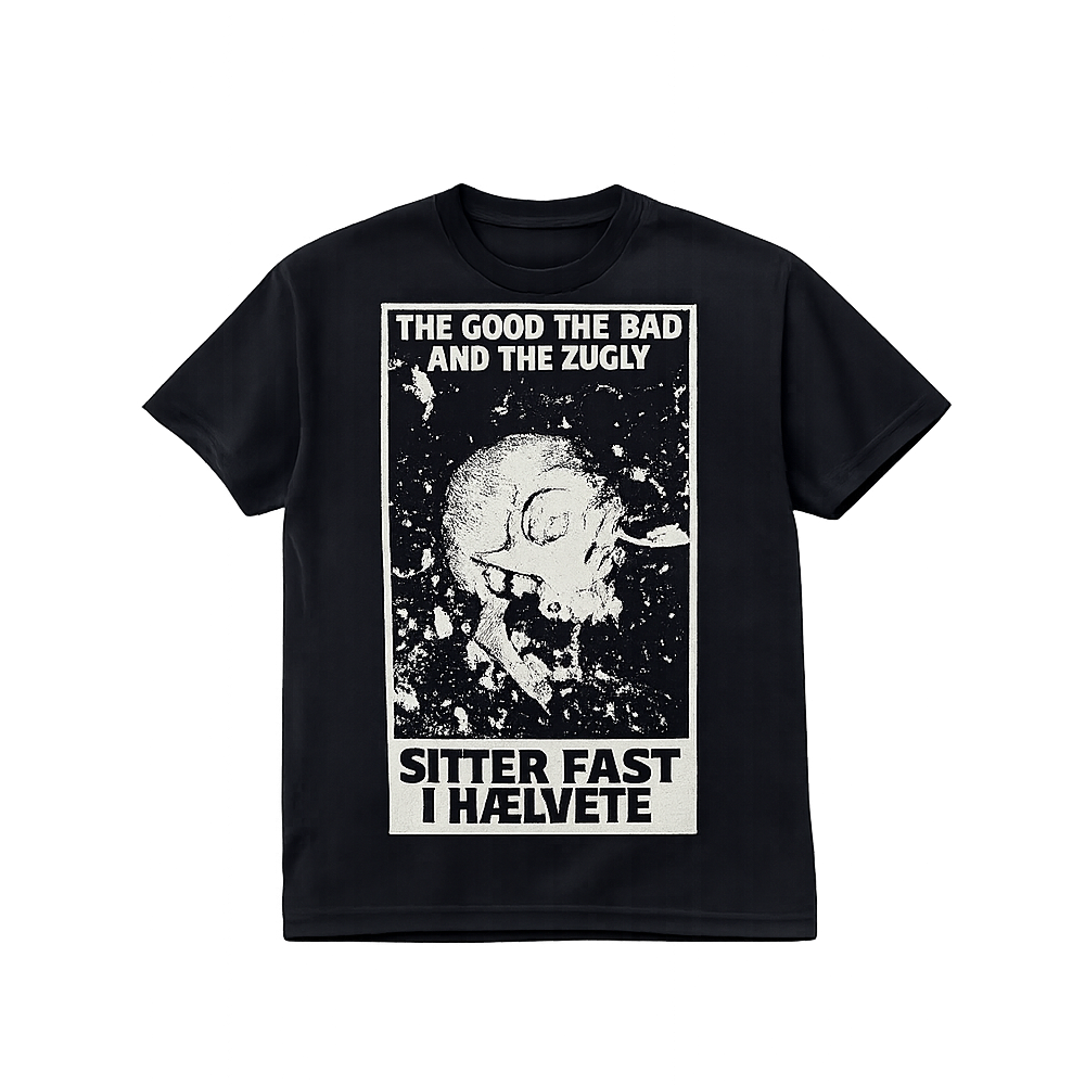 The good the bad and the Zugly - 'GBZ: Sitter fast i Haelvete' Black Tee
