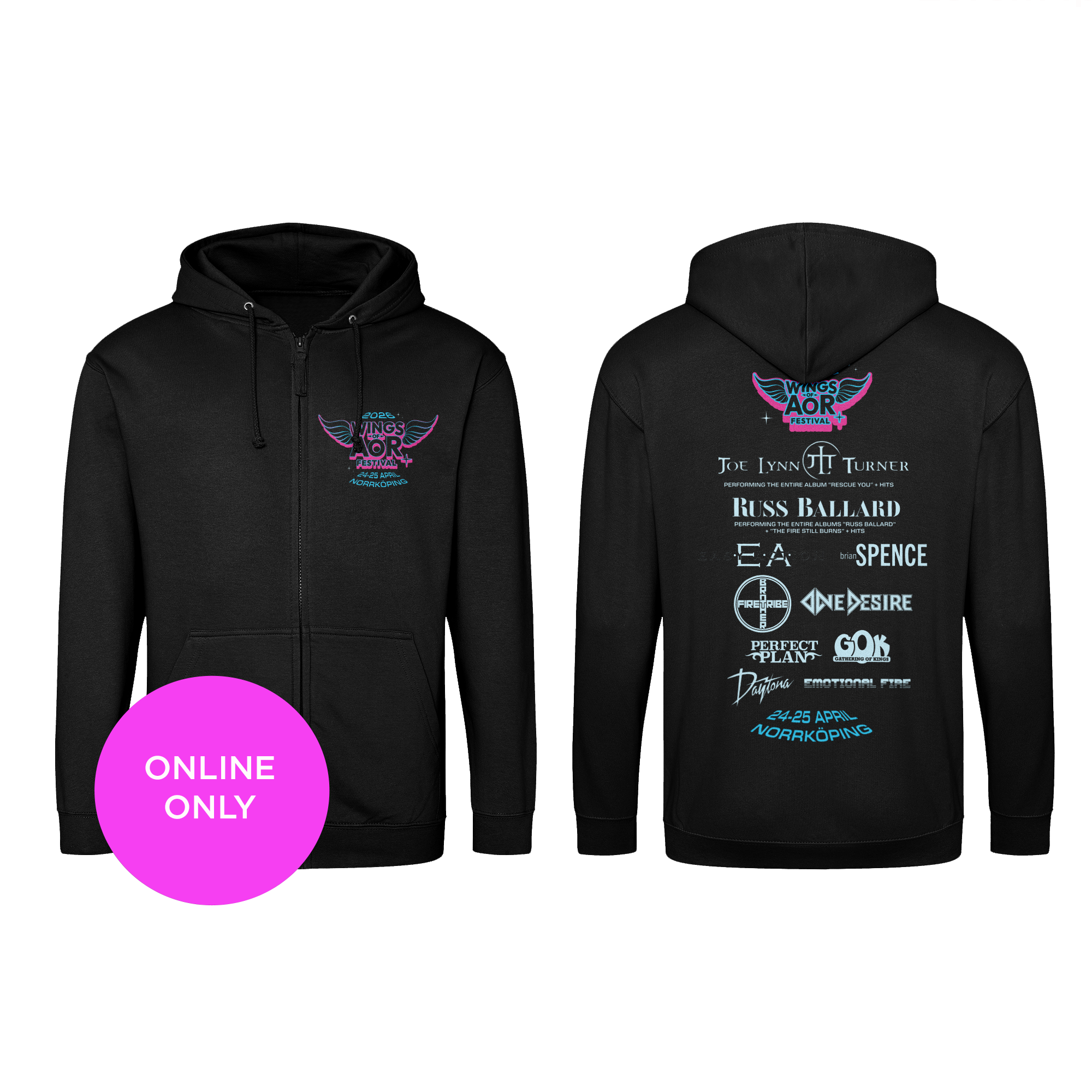 Wings of AOR - zip hoodie