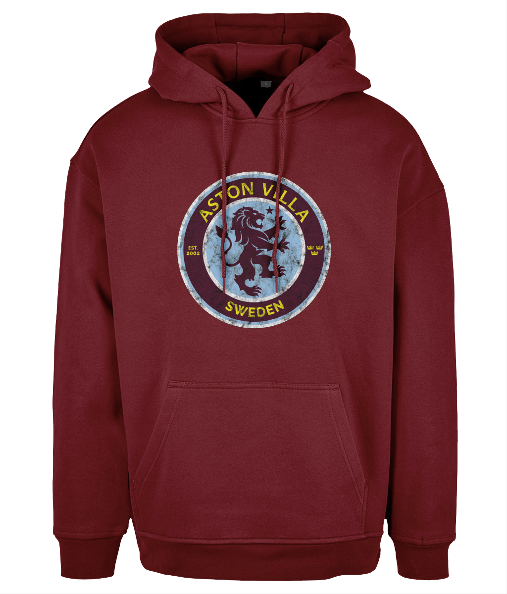 Aston VIlla Sweden - Hoodie vinröd