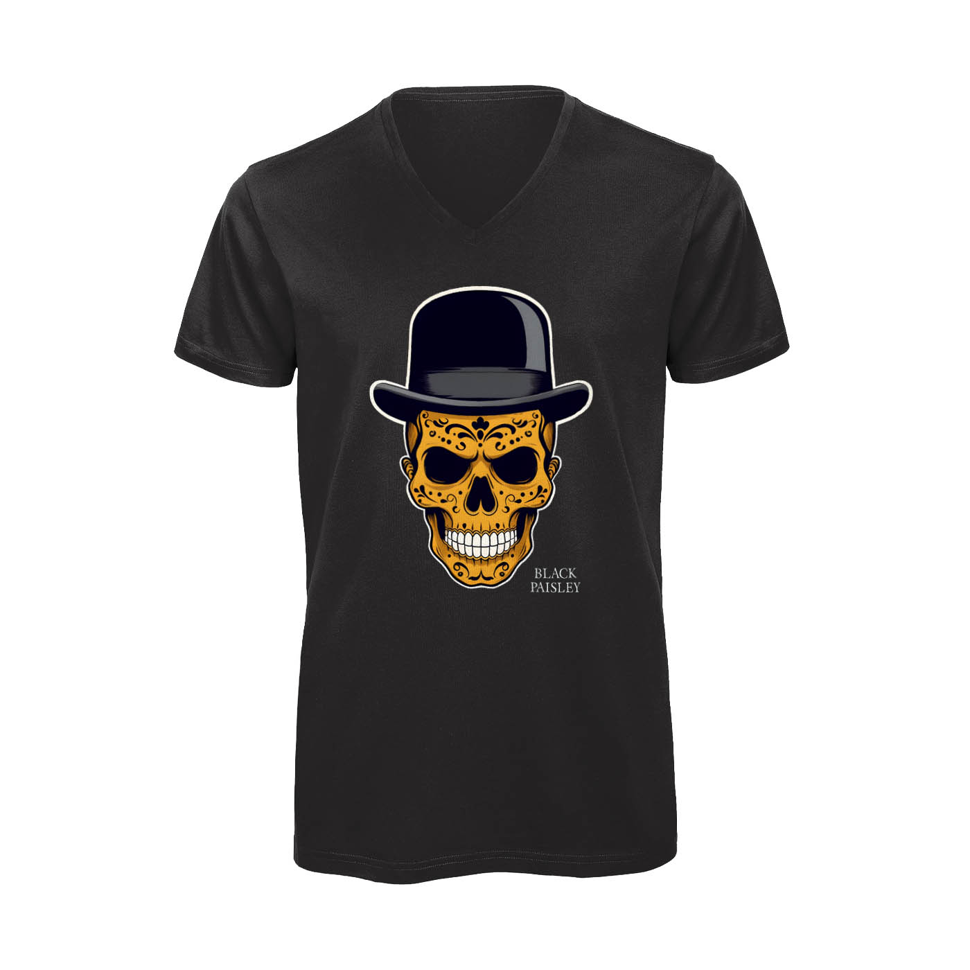 Black Paisley UK T-shirt